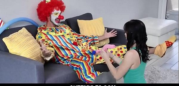  Hot-MILF Alana Cruise hires a clown for her birthday and got surprise when the horny clown gave her an awesome birthday sex